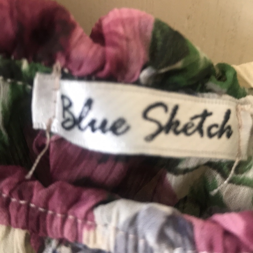 Blue Sketch Sundress - Picture 13 of 14